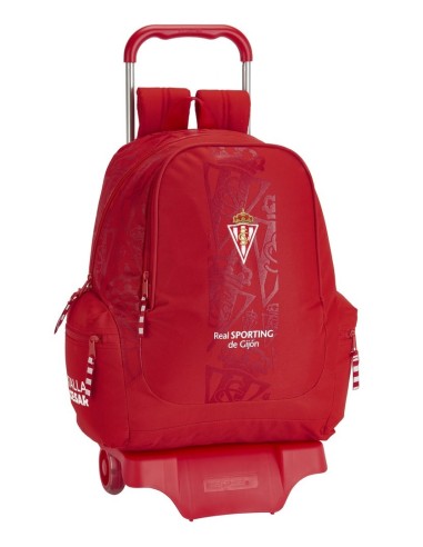 Mochila 662 Con Carro 905 Sporting De Gijon | Reino Escolar: Mochilas y Regalos