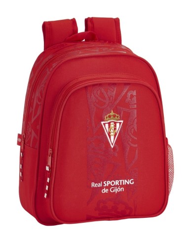 Mochila Infantil Adaptable A Carro Sporting De Gijon | Reino Escolar: Mochilas y Regalos