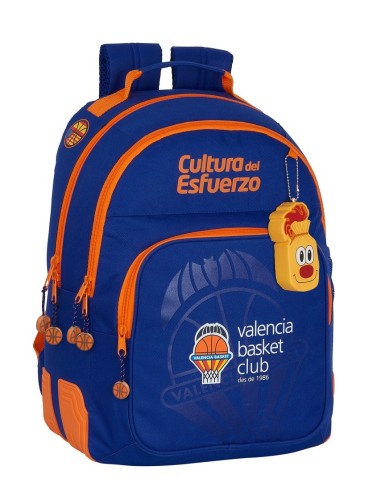 Mochila Doble Con Cantoneras Adaptable A Carro Valencia Basket Club | Reino Escolar: Mochilas y Regalos