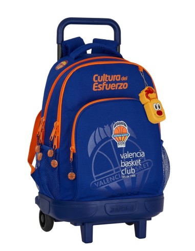 Mochila Grande Con Ruedas Compact Extraible Valencia Basket Club | Reino Escolar: Mochilas y Regalos