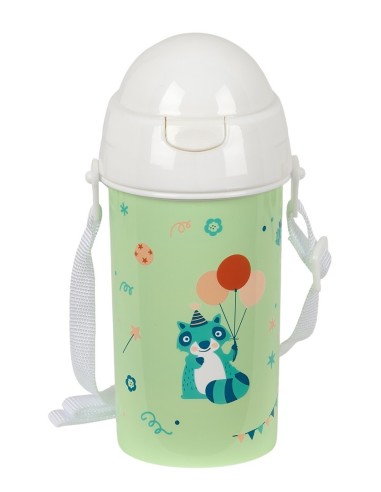 Botella 500ml Apertura Automática Con Pajita Safta Preescolar | Reino Escolar: Mochilas y Regalos