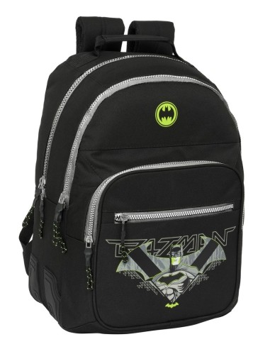 Mochila Doble Con Cantoneras Adaptable A Carro Batman | Reino Escolar: Mochilas y Regalos