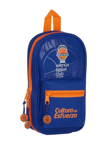 Plumier Mochila Con 4 Portatodos Llenos Valencia Basket Club | Reino Escolar: Mochilas y Regalos