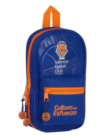 Plumier Mochila Con 4 Portatodos Vacios Valencia Basket Club | Reino Escolar: Mochilas y Regalos