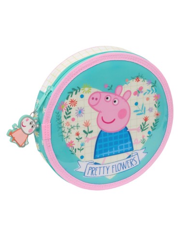 Plumier Redondo 18 Piezas Peppa Pig | Reino Escolar: Mochilas y Regalos