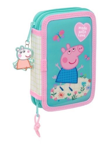 Plumier Doble Pequeñoo 29 Piezas Peppa Pig | Reino Escolar: Mochilas y Regalos