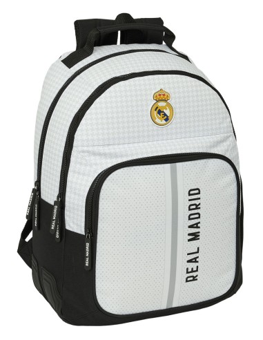 Mochila Doble Con Cantoneras Adaptable A Carro Real Madrid | Reino Escolar: Mochilas y Regalos