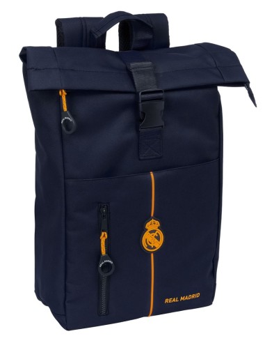 Mochila Solapa Para Portatil 15.6'' Real Madrid | Reino Escolar: Mochilas y Regalos