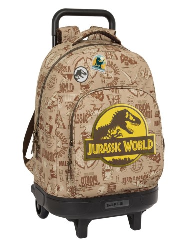 Mochila Grande Con Ruedas Compact Extraible Jurassic World | Reino Escolar: Mochilas y Regalos