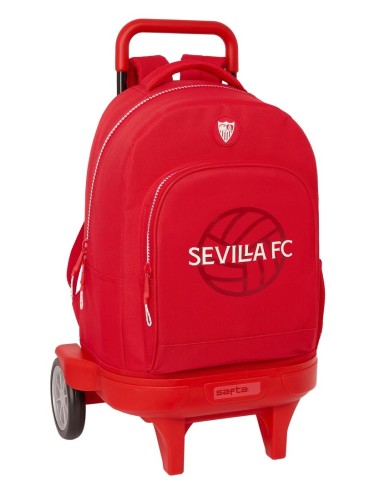 Mochila Grande Con Ruedas Compact Evolution Extraíble Sevilla F.C. | Reino Escolar: Mochilas y Regalos