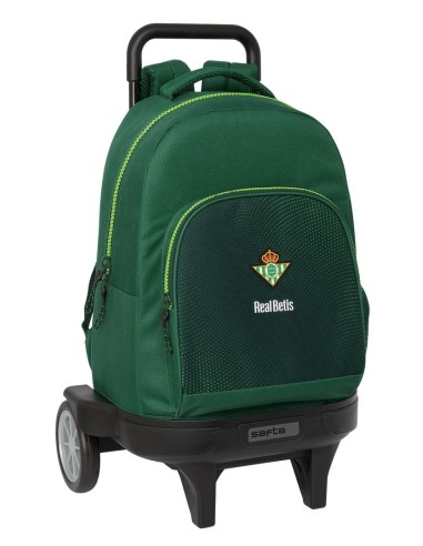 Mochila Grande Con Ruedas Compact Evolution Extraíble Resis Agua Real Betis Balompie | Reino Escolar: Mochilas y Regalos