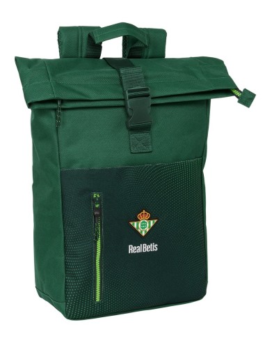 Mochila Solapa Para Portatil 15.6'' Res Agua Real Betis Balompie | Reino Escolar: Mochilas y Regalos