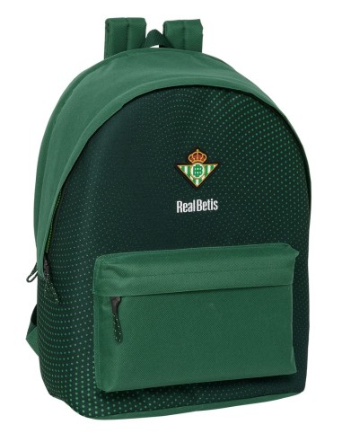 Mochila Doble Para Portatil 15.6"+Usb Resistente Agua Real Betis Balompie | Reino Escolar: Mochilas y Regalos