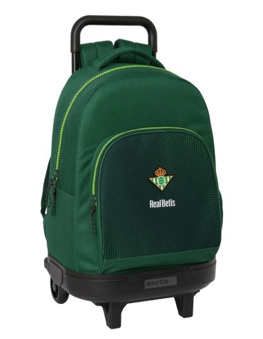 Mochila Grande Con Ruedas Compact Extraíbleresistente Al Agua Real Betis Balompie | Reino Escolar: Mochilas y Regalos