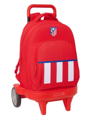 Mochila Grande Con Ruedas Compact Evolution Extraíble Atletico De Madrid | Reino Escolar: Mochilas y Regalos