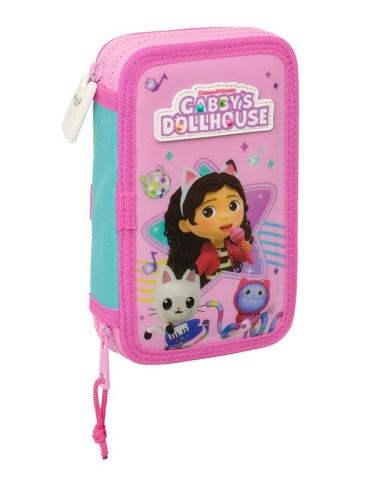 Plumier Doble Pequeñoo 28 Piezas Gabby´S Dollhouse | Reino Escolar: Mochilas y Regalos