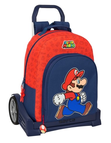 Mochila 305 Con Carro Evolution Super Mario | Reino Escolar: Mochilas y Regalos