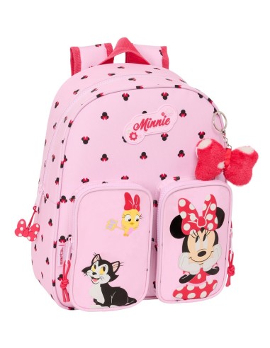 Mochila Infantil Bolsillos Adaptable Carro Minnie Mouse | Reino Escolar: Mochilas y Regalos