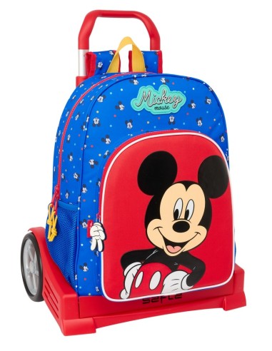 Mochila Con Carro Evolution Mickey Mouse | Reino Escolar: Mochilas y Regalos