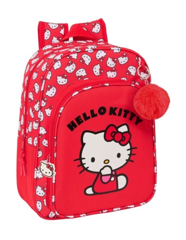 Mochila Infantil Adaptable A Carro Hello Kitty  | Reino Escolar: Mochilas y Regalos