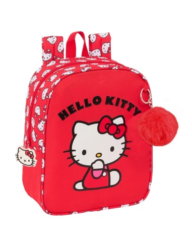 Mochila Guardería Adaptable A Carro Hello Kitty  | Reino Escolar: Mochilas y Regalos