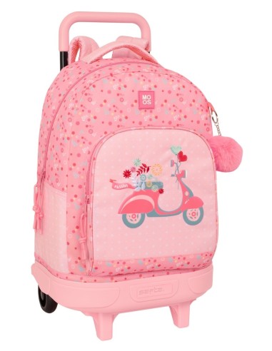 Mochila Grande Con Ruedas Compact Extraible Reciclable Moos | Reino Escolar: Mochilas y Regalos