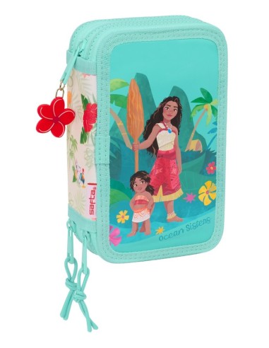 Plumier Triple 37 Piezas Vaiana 2 | Reino Escolar: Mochilas y Regalos