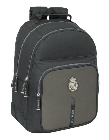 Mochila Doble Con Cantoneras Adaptable A Carro Real Madrid | Reino Escolar: Mochilas y Regalos