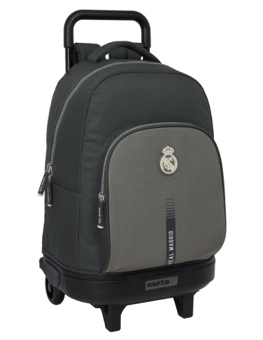 Mochila Grande Con Ruedas Compact Extraible Real Madrid | Reino Escolar: Mochilas y Regalos