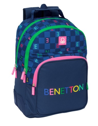 Mochila Doble Con Cantoneras Adaptable A Carro Benetton | Reino Escolar: Mochilas y Regalos