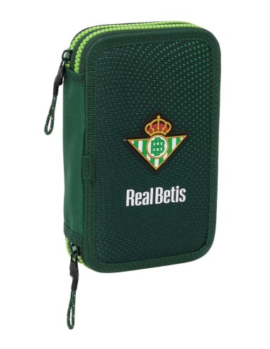 Plumier Doble Pequeño 28 Piezas Resistente Al Agua Real Betis Balompie | Reino Escolar: Mochilas y Regalos