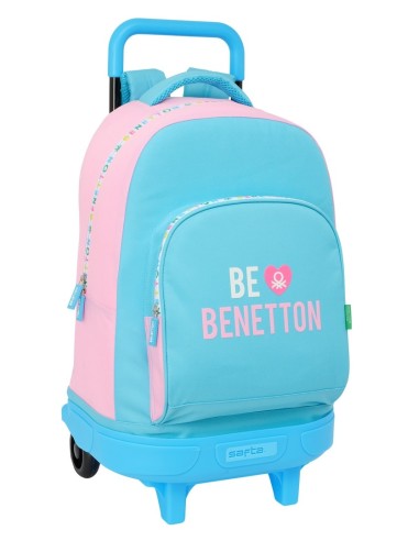 Mochila Grande Con Ruedas Compact Extraible Benetton | Reino Escolar: Mochilas y Regalos