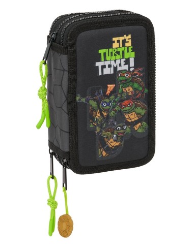 Plumier Triple 36 Piezas Tortugas Ninja | Reino Escolar: Mochilas y Regalos