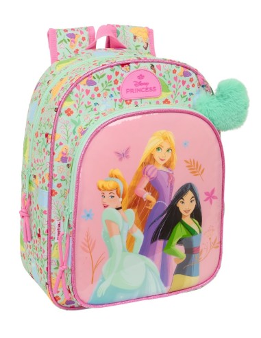 Mochila Infantil Bolsillos Adaptable Carro Princesas Disney | Reino Escolar: Mochilas y Regalos