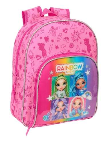 Mochila Infantil Adaptable A Carro Rainbow High | Reino Escolar: Mochilas y Regalos