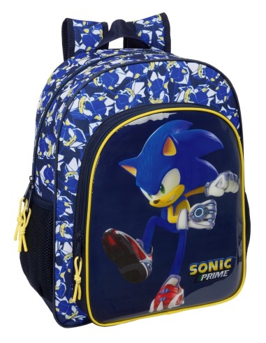 Mochila Junior Adaptable A Carro Sonic Prime | Reino Escolar: Mochilas y Regalos