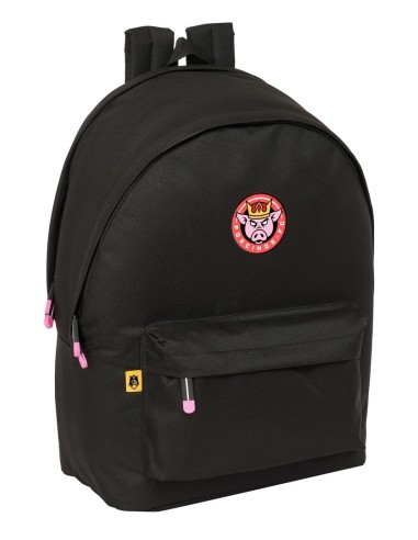 Mochila Doble Para Portatil 15.6"+Usb Kings League Porcinos | Reino Escolar: Mochilas y Regalos