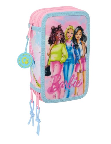 Plumier Triple 37 Piezas Barbie | Reino Escolar: Mochilas y Regalos