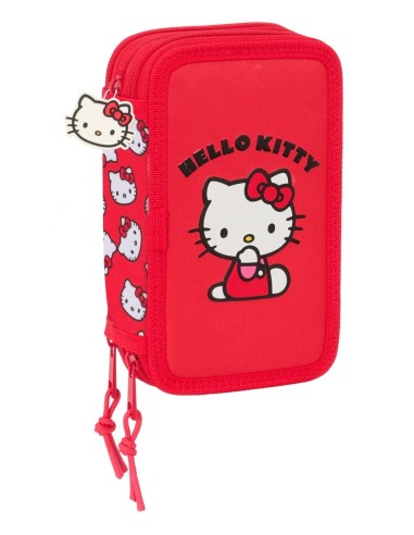 Plumier Triple 37 Piezas Hello Kitty  | Reino Escolar: Mochilas y Regalos