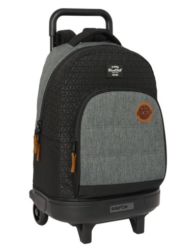 Mochila Grande Con Ruedas Compact Extraíblereciclado Blackfit8 | Reino Escolar: Mochilas y Regalos