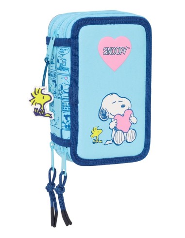 Plumier Triple 37 Piezas Snoopy | Reino Escolar: Mochilas y Regalos