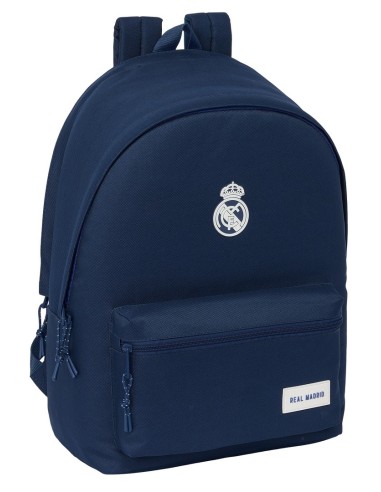 Mochila Doble Para Portatil 15.6"+Usb Real Madrid | Reino Escolar: Mochilas y Regalos