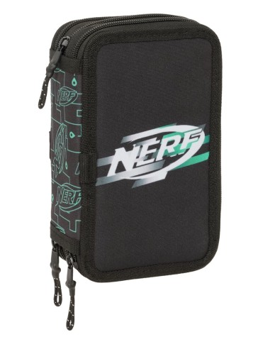 Plumier Triple 37 Piezas Nerf | Reino Escolar: Mochilas y Regalos