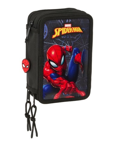 Plumier Triple 37 Piezas Spider-Man | Reino Escolar: Mochilas y Regalos