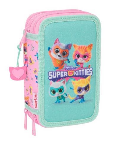 Plumier Triple 37 Piezas Superkitties | Reino Escolar: Mochilas y Regalos