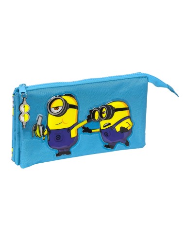 Portatodo Triple Minions | Reino Escolar: Mochilas y Regalos