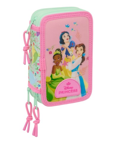 Plumier Triple 37 Piezas Princesas Disney | Reino Escolar: Mochilas y Regalos