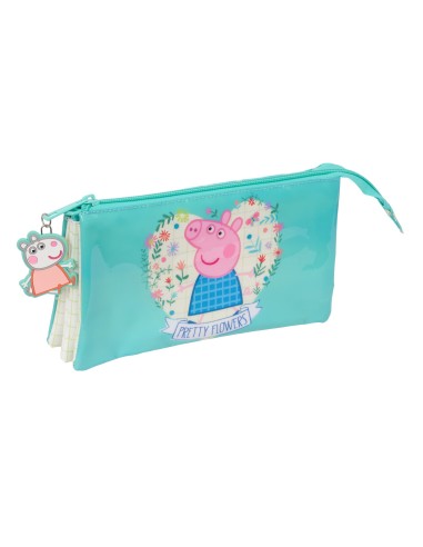 Portatodo Triple Peppa Pig | Reino Escolar: Mochilas y Regalos