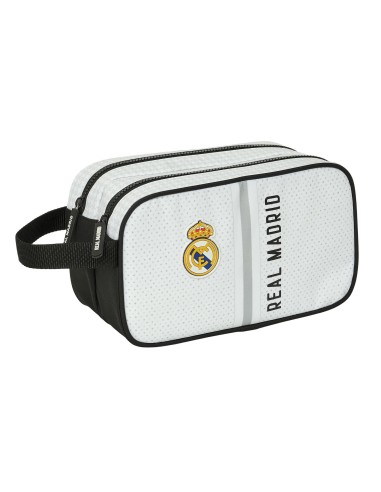 Neceser 2 Departamentos Adaptable A Carro Real Madrid | Reino Escolar: Mochilas y Regalos