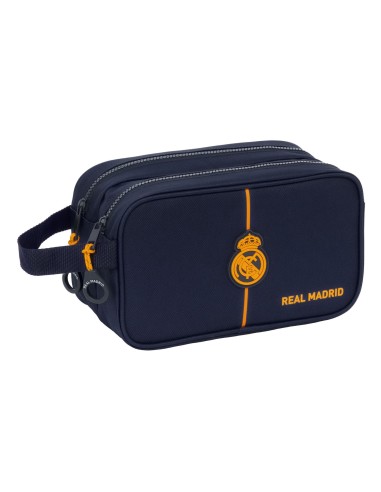 Neceser 2 Departamentos Adaptable A Carro Real Madrid | Reino Escolar: Mochilas y Regalos